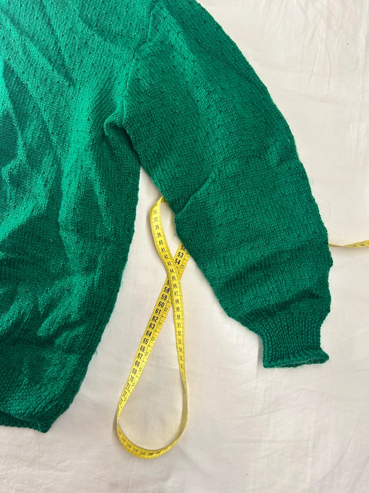 Suéter de gola alta verde escuro vintage – photo 3